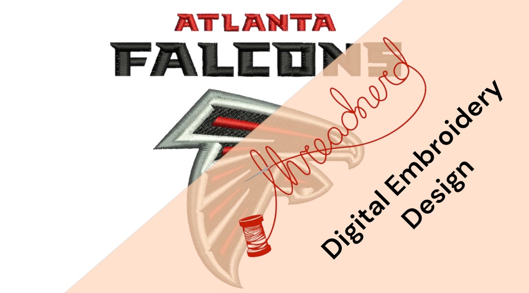 Atlanta Falcons Embroidery Design Etsy