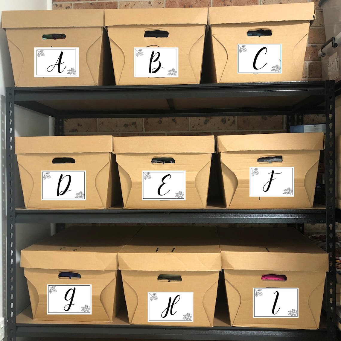 Inventory Bin Labels Inventory Storage System Storage Etsy