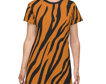 Tiger Print Dress - Etsy