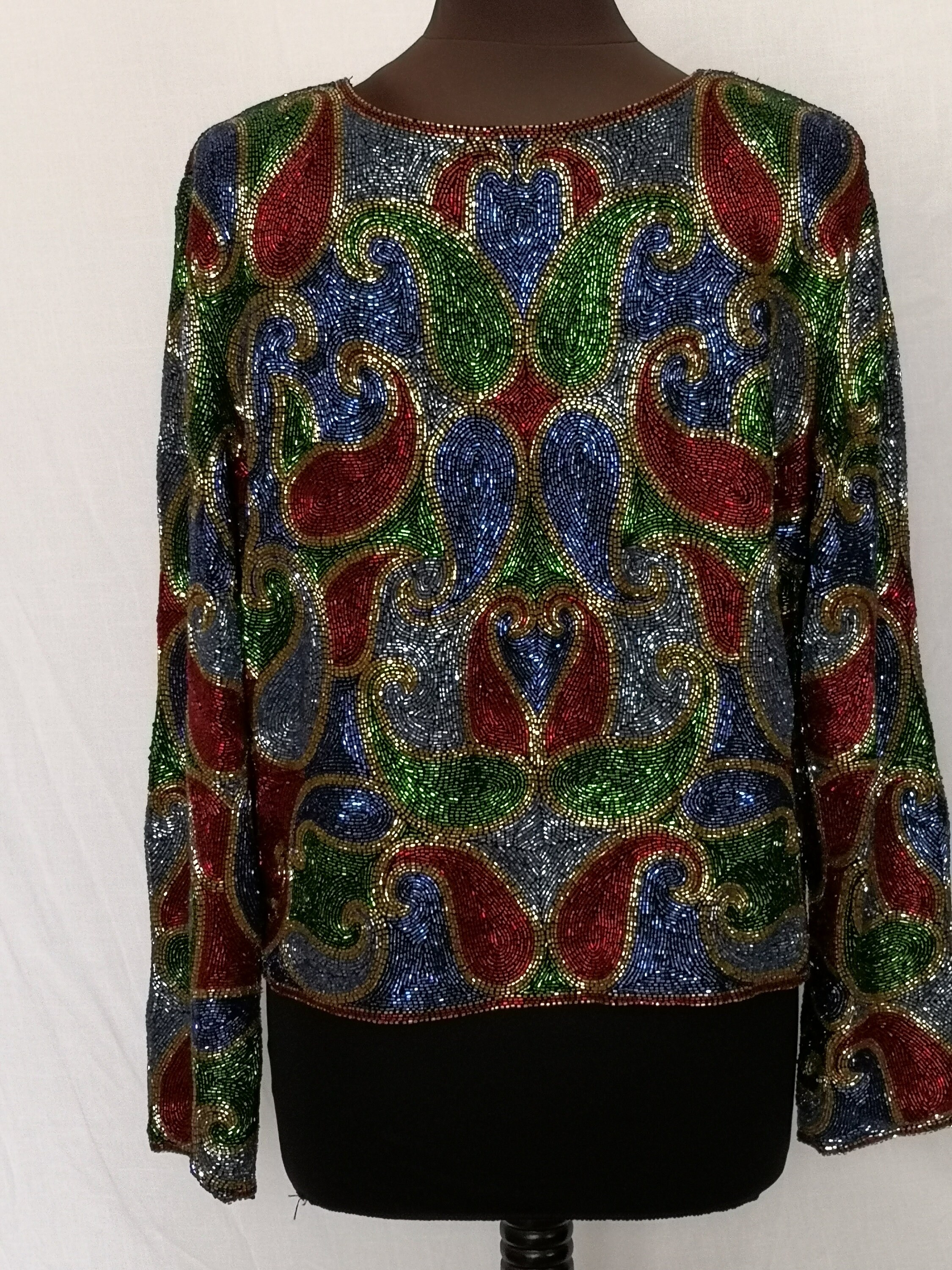 Heavy Sequin Beaded Evening Jacket Etsy