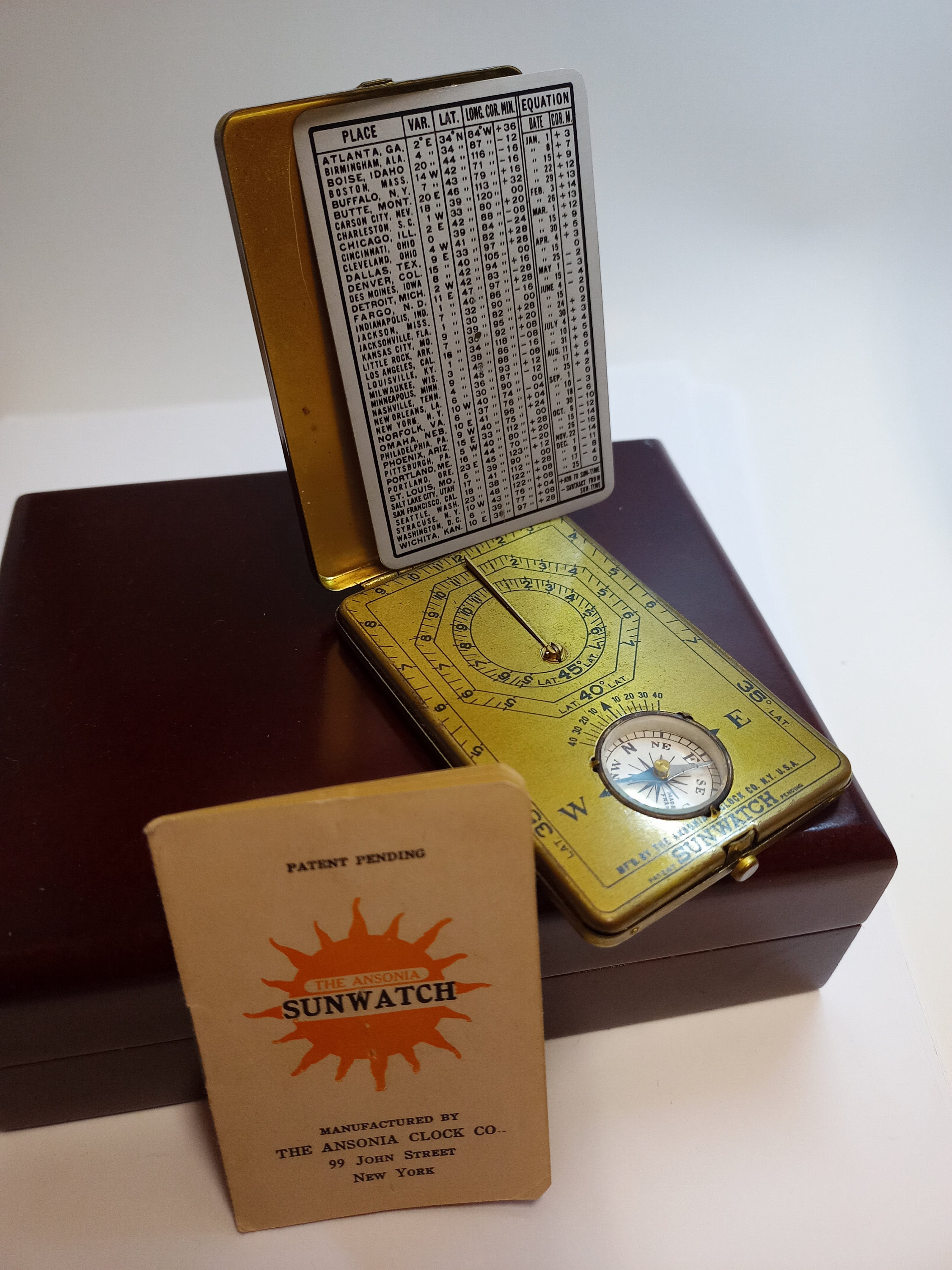 Antique Sunwatch Compass and Sundial - Etsy