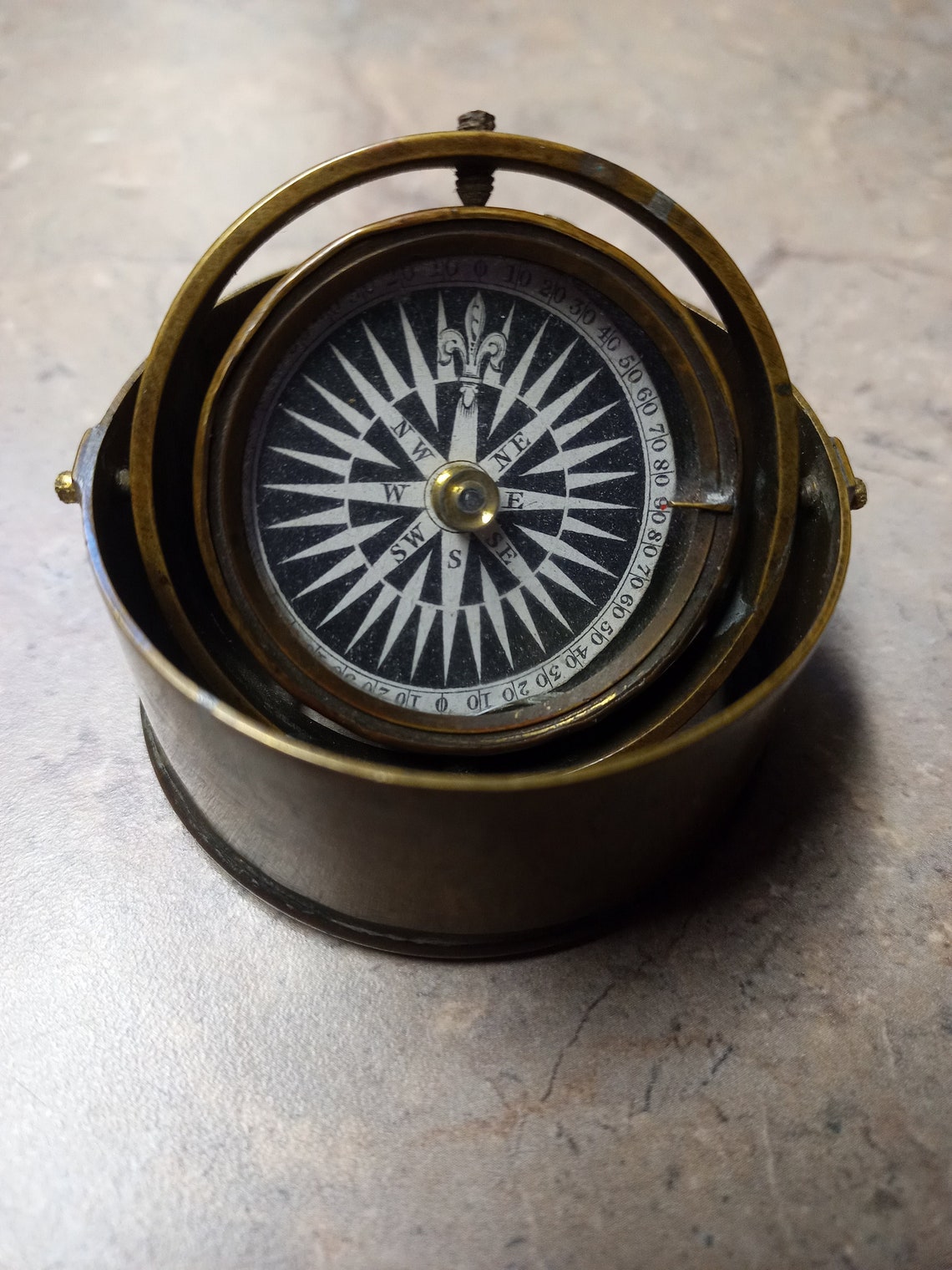 Gimble Compass Vintage Gimbal Compass - Etsy Canada
