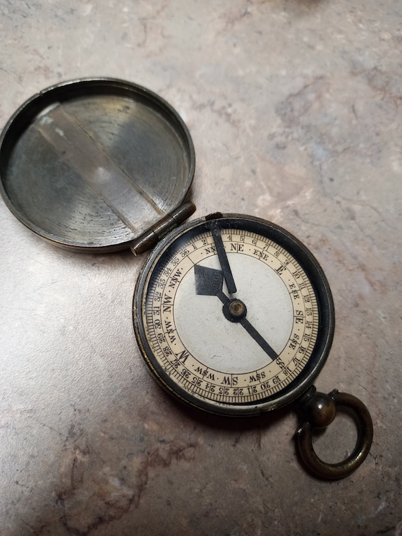 Antique British Military Compass Circa 1900 Etsy Canada