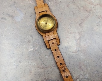 Marbles Gladstone Compass Leather Wristband