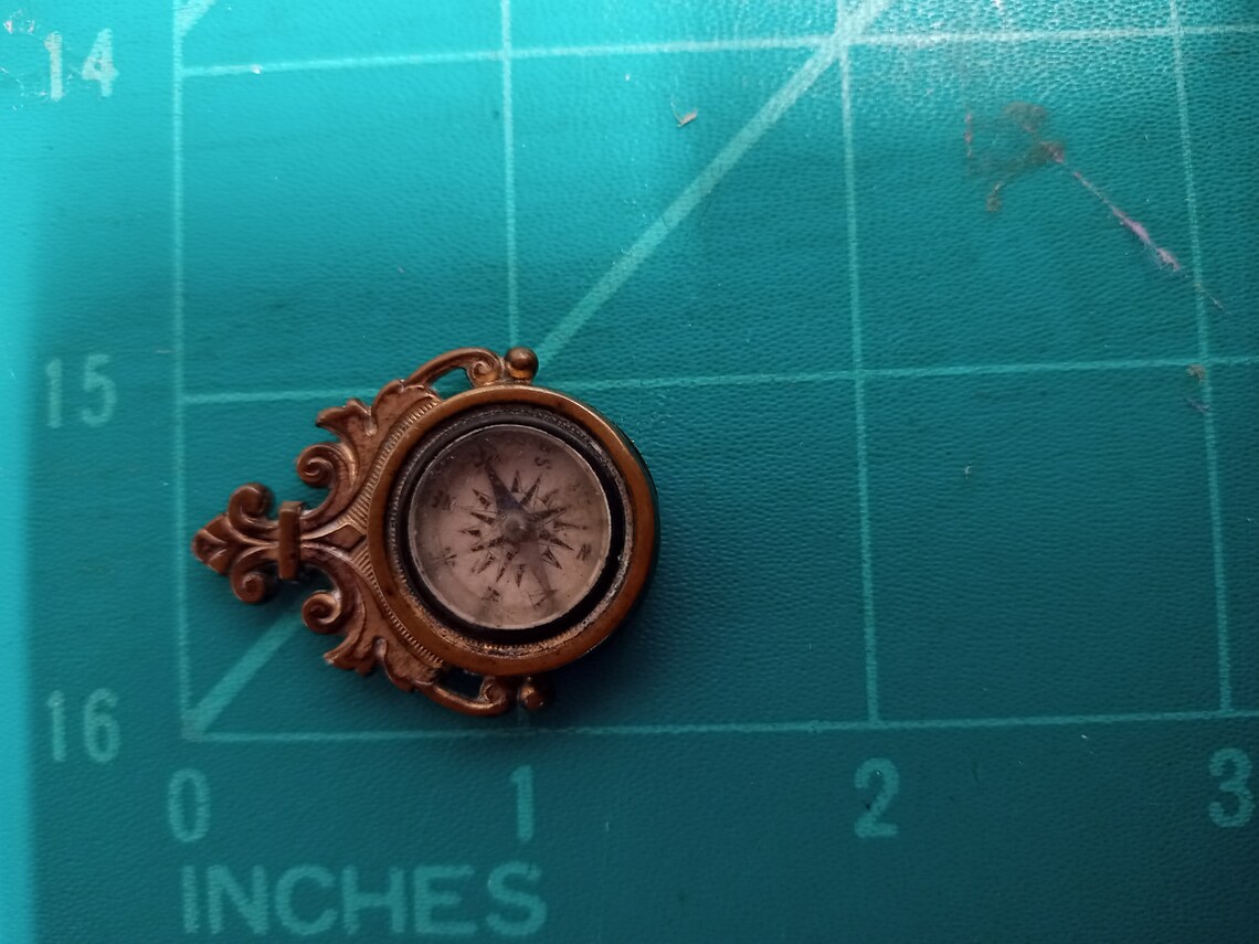 Small Antique Compass Etsy