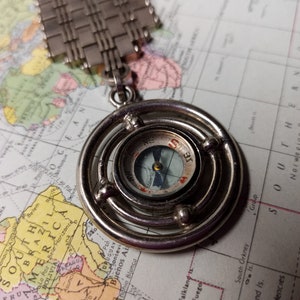 Vintage Compass with Stainless Fob and Strap bild 6