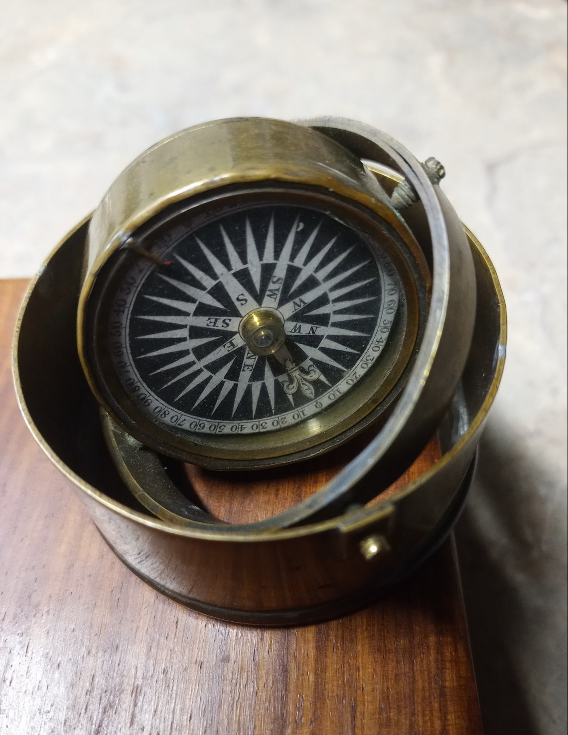 Gimble Compass Vintage Gimbal Compass - Etsy Canada