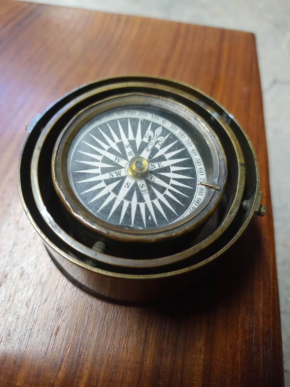 Gimble Compass Vintage Gimbal Compass - Etsy Canada