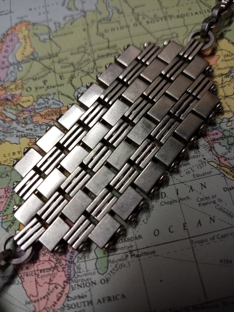 Vintage Compass with Stainless Fob and Strap bild 3