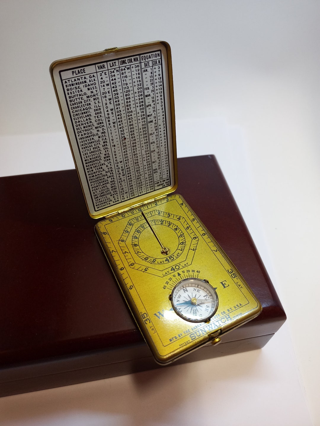 Antique Sunwatch Compass and Sundial - Etsy