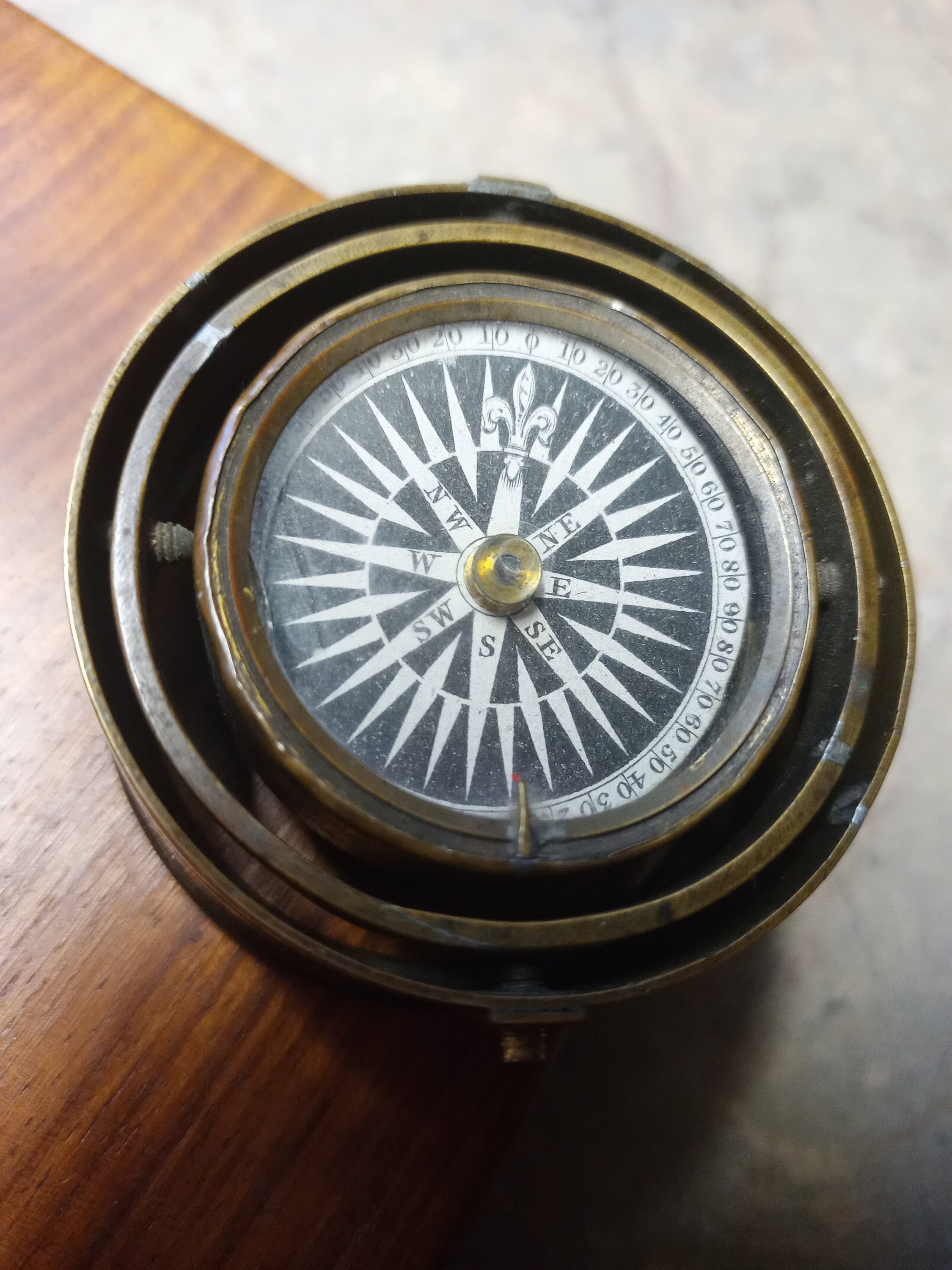 Gimble Compass Vintage Gimbal Compass - Etsy Canada