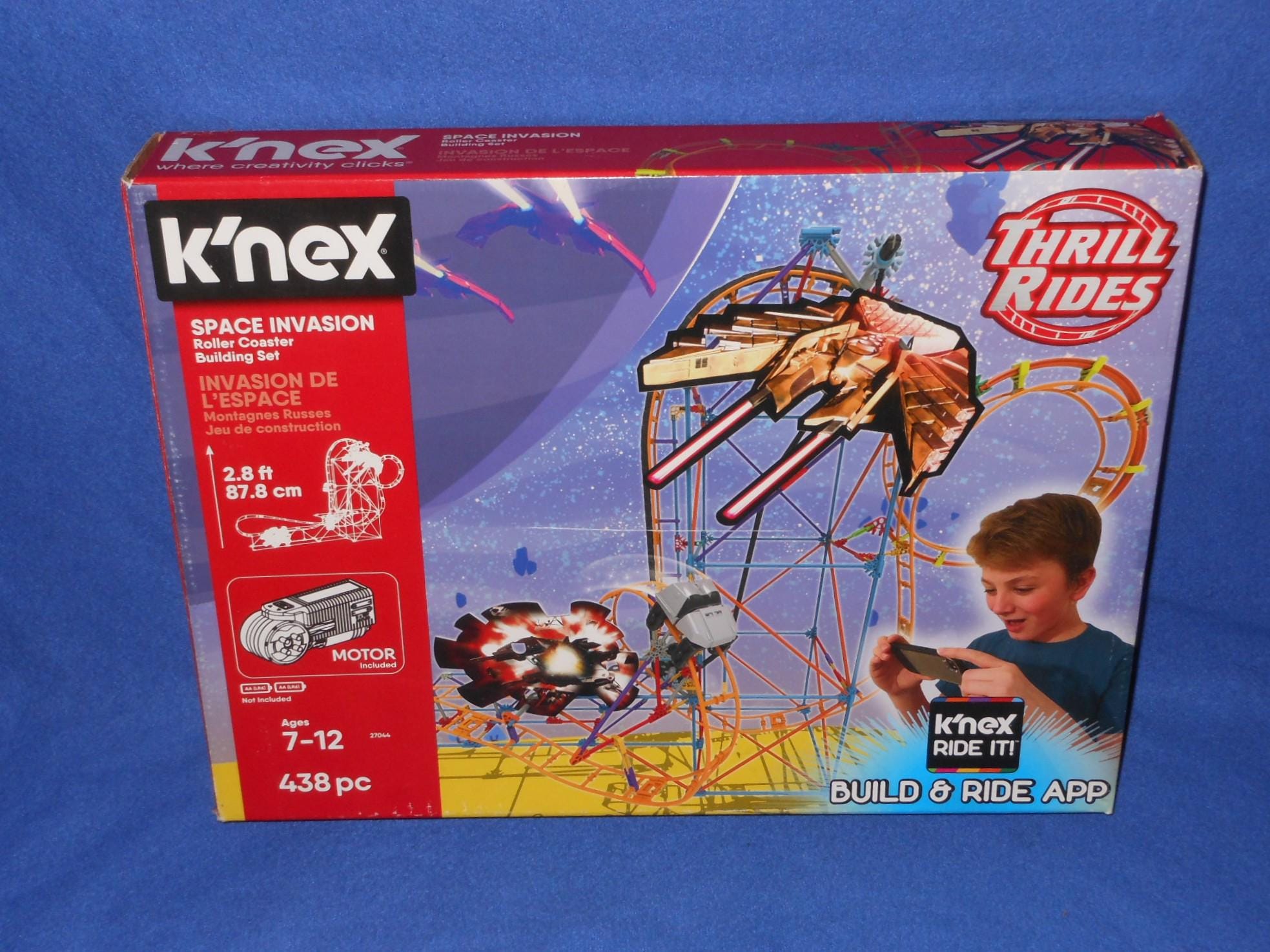 Knex Thrill Rides Space Invasion Roller Coaster Building set
