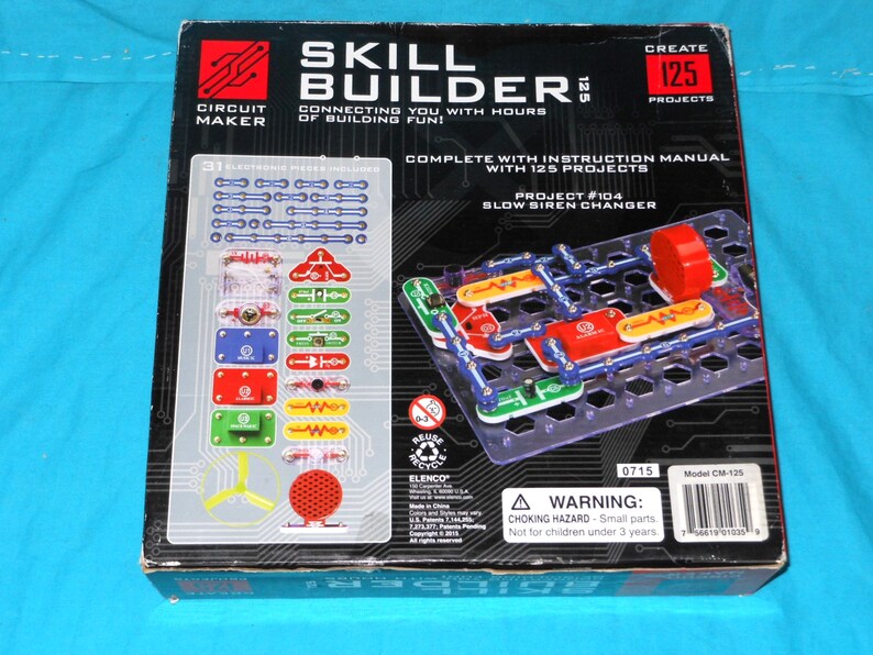 Elenco Circuit Maker Skill Builder Create 125 Projects - Etsy