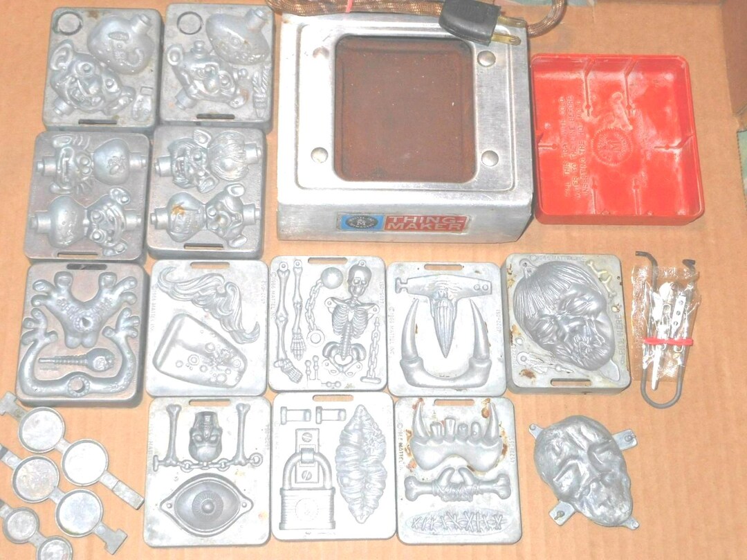 Mattel Thingmaker With 2 Complete Mold Sets (creeple People/fright ...
