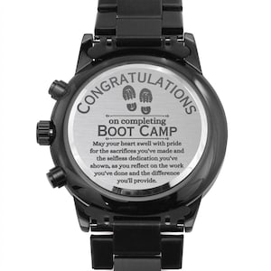 Navy | US Marine | Army | Basic Training Boot Camp Graduation watch Gift for him Military Soldier Graduation Present BCT Graduate U.S. Army