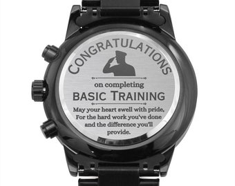Navy | US Marine | Army | Basic Training Boot Camp Graduation watch Gift for him Military Soldier Graduation Present BCT Graduate U.S. Army