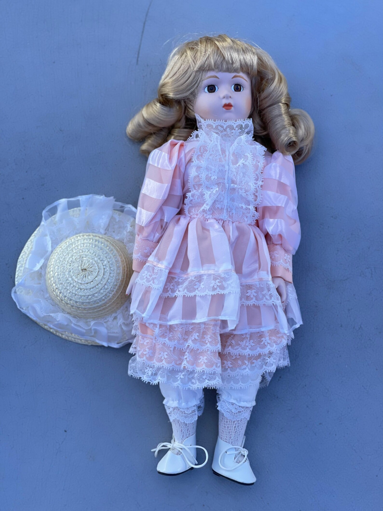 Vintage Porcelain Doll Ashley Etsy