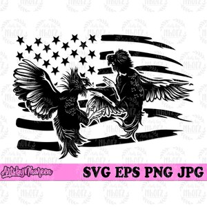 US Cock Fighter Plotterdatei, Cock Pit Jpeg und Monogramm Schablone, Cock Cock Fighter Plotterdatei, Cock Kampftier Plotterdatei