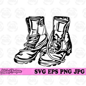 Combat Boots svg, Veteran svg, US Military svg, Combat Boots png, Boots Clipart, US Solider svg, US Veteran Shirt svg, Combat Boots Cutfile