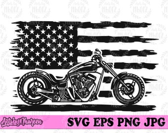 US Chopper Motorbike svg, Biker Dad Gift Idea T-shirt Design png, Motorbike Clipart, Motorcycle Cut File, Big Bike Rally dxf, Sports Rider