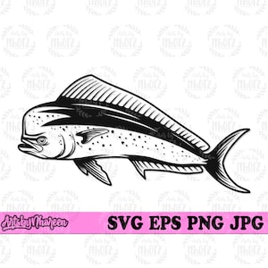 Mahi Fisch svg, Salzwasser Angeln Clipart, Dorado geschnitten Datei, Angler Dad Shirt png, Angeln Sport Cutfile, Fish Port Jpeg dxf, Fischer png