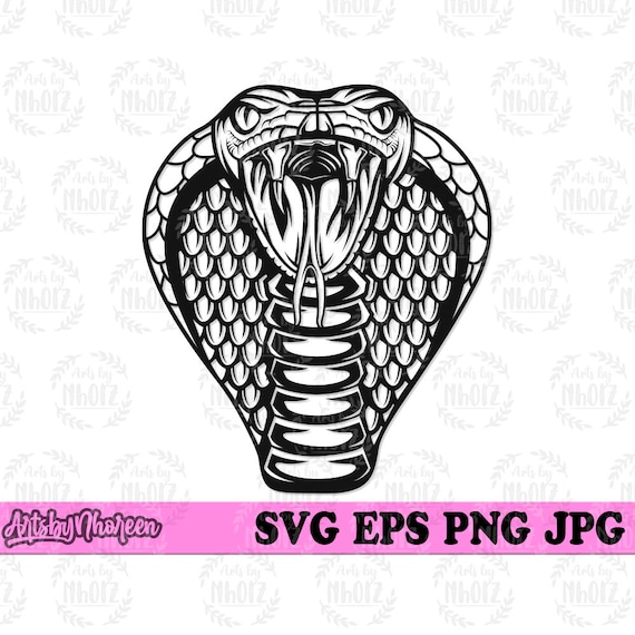 Cobra Head Svg Snake Clipart Viper Cut File Deadly Snake - Etsy UK