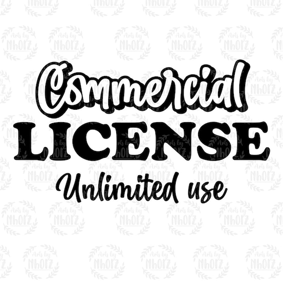 Commercial License for Unlimited Use, One Time Payment, Extended Commercial License Use, Personal License Use, Unlimited License Use