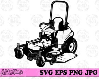 Zero Turn Lawn Mower svg, Lawn Mower Clipart, Lawn Mower Cutfile, Zero Turn svg, Zero Turn png, Lawn Mower Jpeg svg, Grass Cutter Clipart