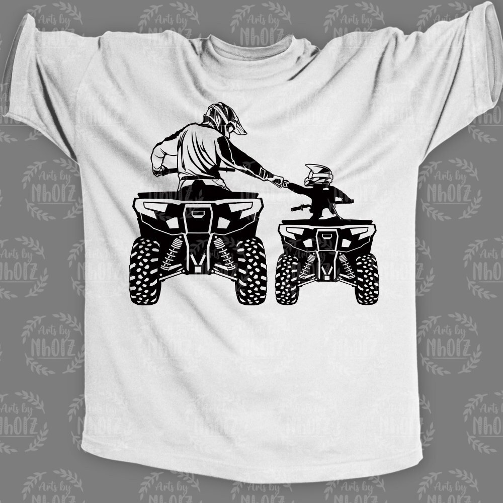 Father and Son Atv Ride Svg, Like Father Like Son Svg, ATV Rider Svg ...