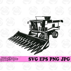 Corn Harvester svg, Corn Field Owner Clipart, Farm Life T-shirt Design png, Harvest Machine Shop Jpeg Monogram dxf, Farming Driver Cut File
