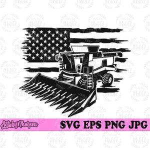 US Corn Harvester svg, Farmer Dad Gift Idea T-shirt png, Farm Life Cut File, Corn Field Owner Jpeg svg, Harvest Machine Operator Cut File