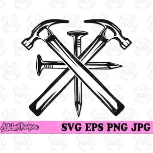 Hammer Nails Svg 