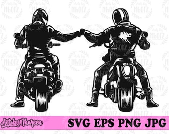 US Biker Fist Bump svg, Rider Dad T-shirt Design png, Bike in Tandem Clipart, Extreme Sports Stencil, Motorbike Shop Owner Jpeg & Monogram