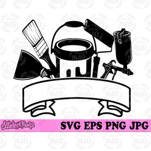 Painter Tools svg, Painter Tools png, Painting svg, Painter svg, Paint Tools Cutfile, Painter Shirt svg, Painting Tools Clipart, Painter dxf