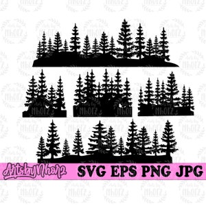 5 Pine Trees Svg Files Bundle | Pine trees Svg || Tree svg | Trees Svg Bundle | Trees Clipart | Pine Trees svg | Pine Trees Png | Tree Png