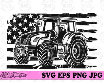 US Tractor svg, US Farm Jpeg Cut File, Farm Life Shirt png, Tractor Driver Stencil, US Farm Owner Clipart, Farming Cutfile, Planting Stencil