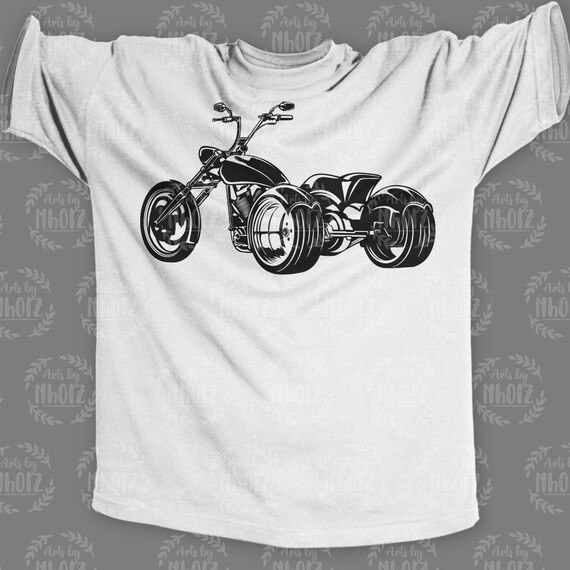 Maglietta Divertente Per Motociclisti Triker Biker - Vintage American Trike - Nuova Con Etichette