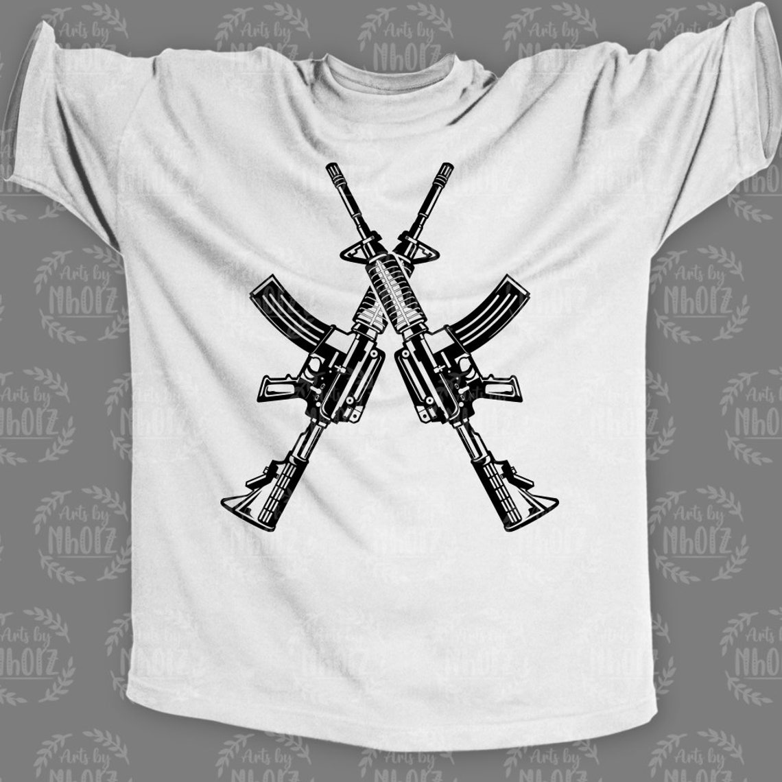 Machine Guns Svg, Military Weapon Clipart, Combat Gear Cut File ...