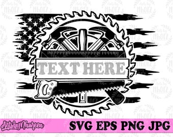 US Carpenter Tool svg, USA Construction T-shirt Design png, Contractor Dad Gift Idea, Repairman Clipart, Home Repair Cut File Stencil jpeg
