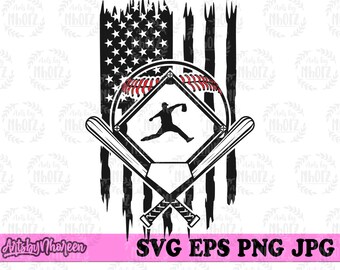 US Baseball Scene Field svg, Outdoor Sports Dad T-shirt Design png, Coach and Player Jpeg Cut File, Basemam Clipart, Catcher Pitcher Stencil