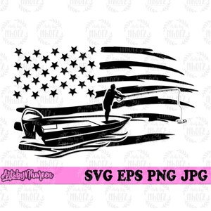 US Boat Fishing svg, US Fishing svg, Fishing Dad svg, Boat Fishing png, Boat Clipart, Boat Cutfile, Fishing Shirt svg, Boat Fishing Clipart