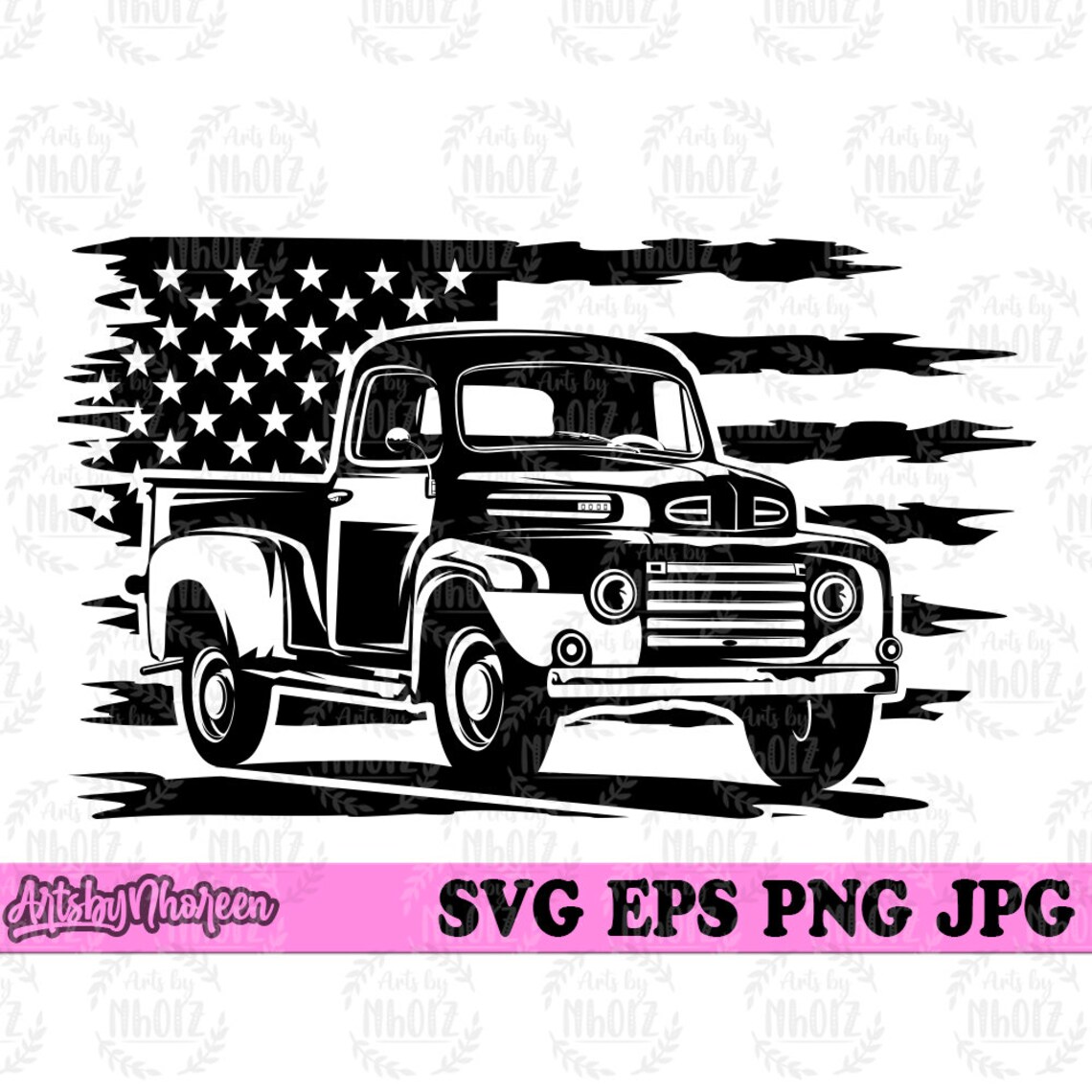 US Vintage Truck Svg Vintage Ride Svg Vintage Car Svg US | Etsy