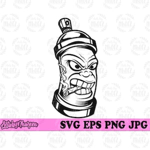 Spray Can svg, Canister Clipart, Bottle Can Mascom Cut File, Trash Bottle Stencil, Aerosol dxf, Spray Paint jpeg, Graffiti Artist Shirt png