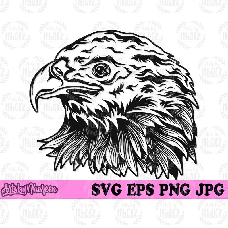 American Eagle Head Svg US Eagle Clipart Pet Portrait | Etsy