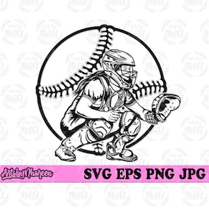 Softball Player svg, Catcher Cut File, Sports Mom Life Clipart, Home Run Champion T-shirt Design png, Shortstop Stencil, Baseman Fielder dxf