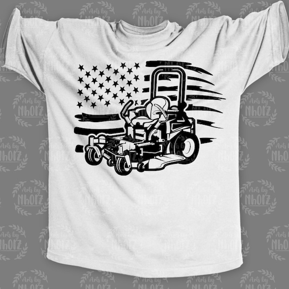American Flag Lawnmowing Shirt - Retro Lawnmower T-Shirt American Flag Lawnmowing Shirt - Retro Lawnmower T-Shirt