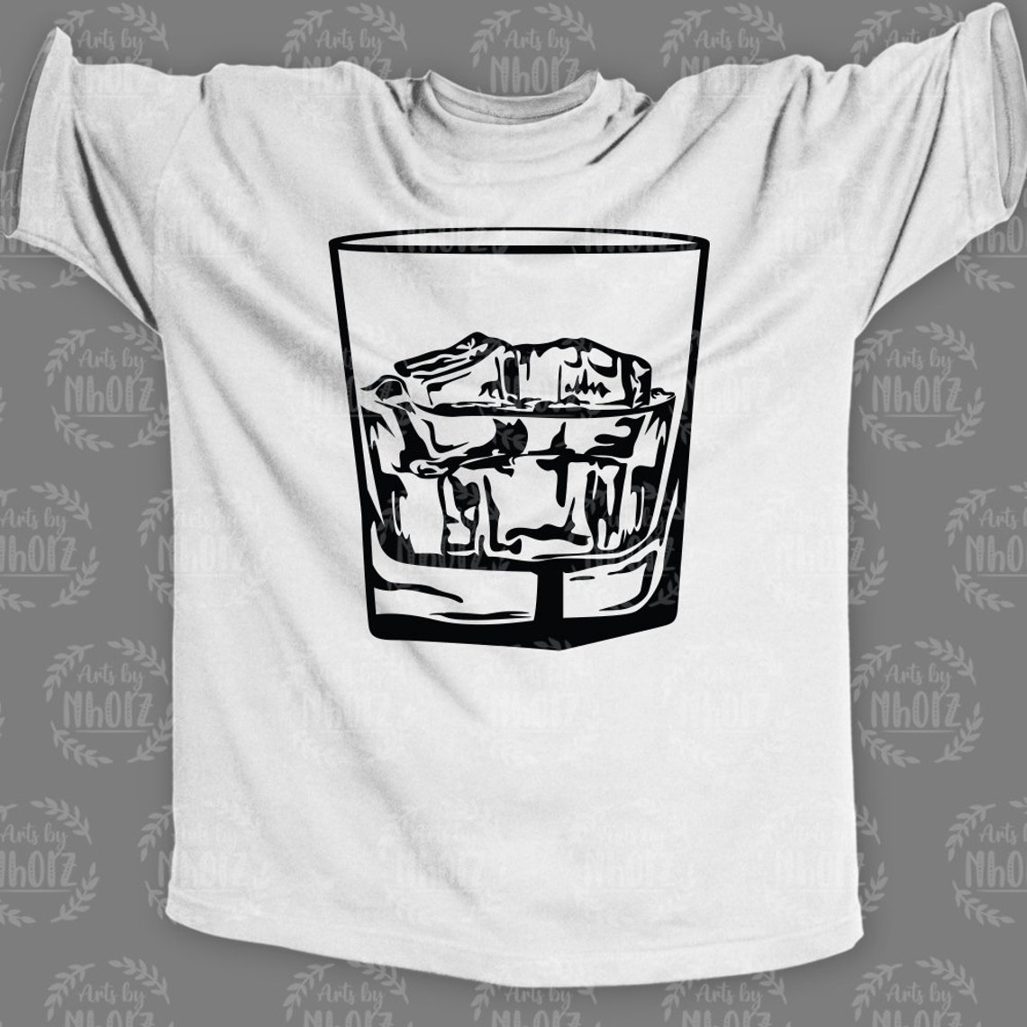 Glass of Whisky Svg Whisky Clipart on the Rocks Svg Whisky Etsy