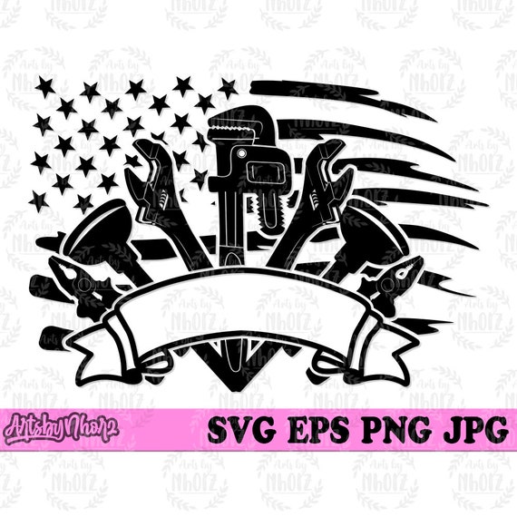 US Plumber Tools svg, Plumber Dad svg, US Plumbing Jpeg svg, Plumber Clipart, Plumber Cutfile, Plumber Shirt svg, Pipe Fitter svg, Piper svg