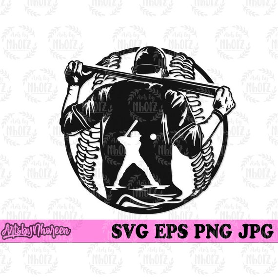 Baseball Player svg, Sports Dad Cut File, Home Run Champion Stencil, Pitcher dxf, Catcher Cutfile, Shortstop dxf, Basemen png, Strikeout svg