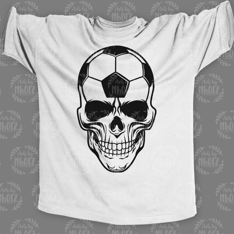 Soccer Skull Svg Outdoor Field Sports Clipart Soccer Player - Etsy